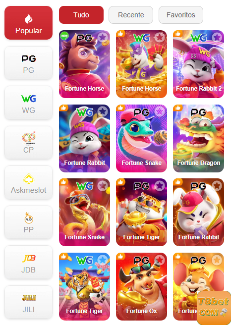 Experiência de Jogos t8bet.com